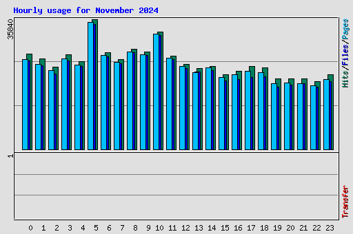 Hourly usage for November 2024